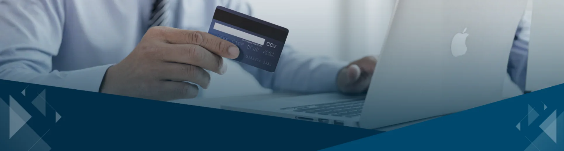 Business owner using a credit card for online business expenses and cash flow management