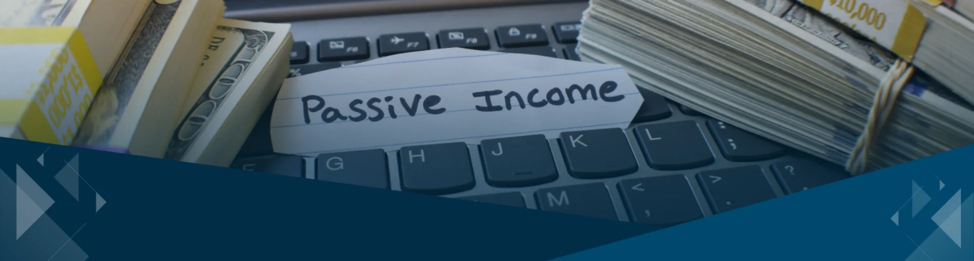 Royalty income and passive earnings with cash flow concept