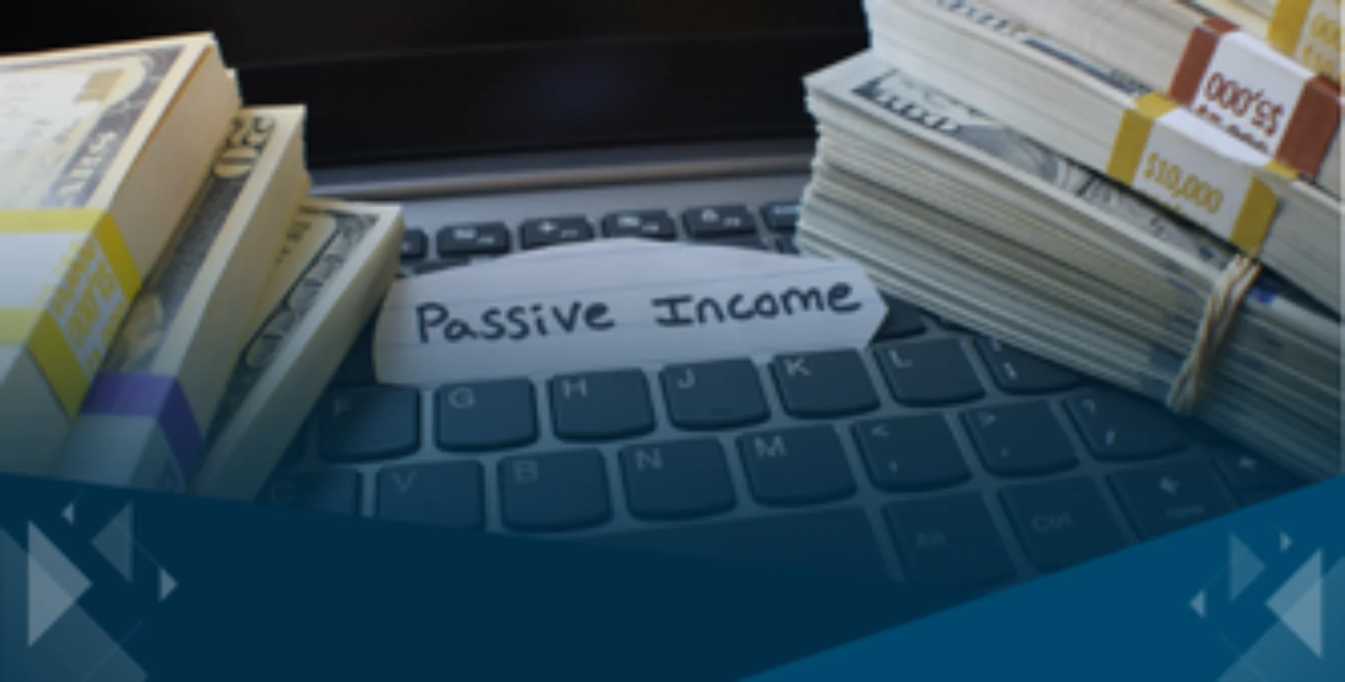 Passive income concept with royalties and financial planning